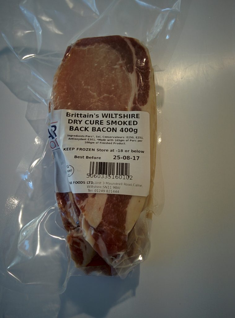 Brittainâ€™s Smoked Dry Cured Rindless Back Bacon 400g