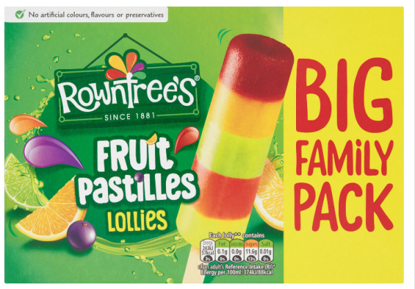 Rowntree's Fruit Pastilles Lollies 8 x 65ml