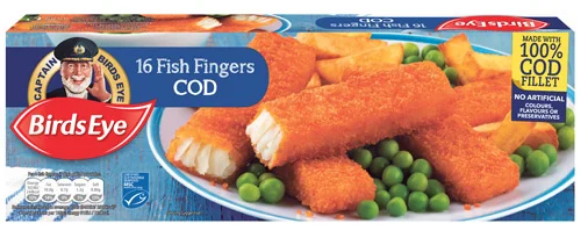 Birds Eye Cod Fish Fingers 16 - Brittains Direct